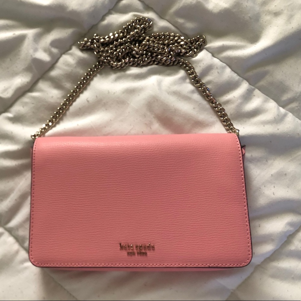 Pink Kate Spade Leather Crossbody Bag